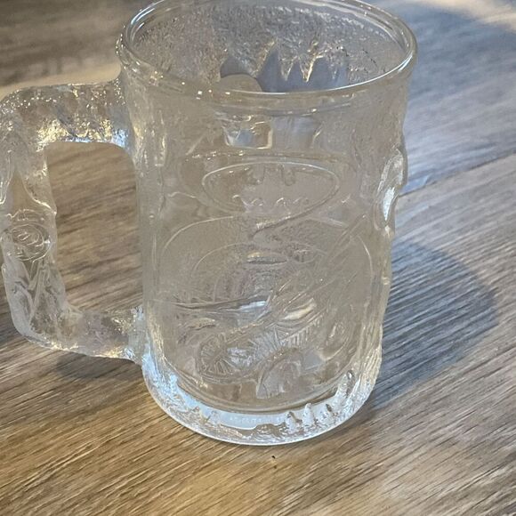 McDonalds 1995 Batman Forever Glass Mugs Set of 3 VTG Batman Glasses - Picture 5 of 7